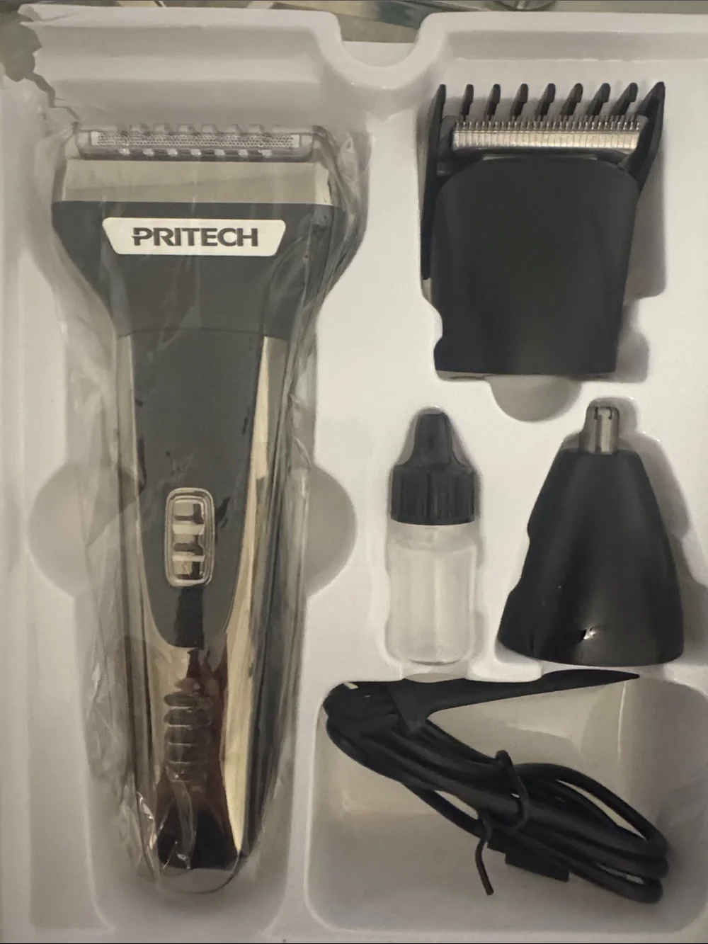 3-in-1 Men Grooming Shaver Trimmer - Black and Silver